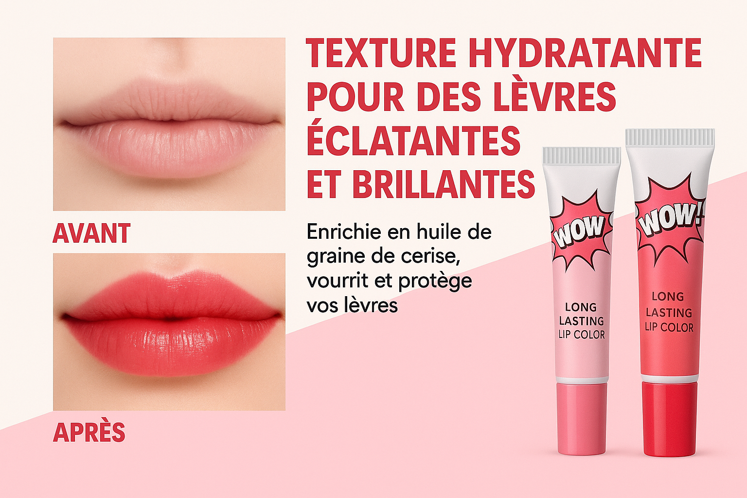 Kit de 6 Teintures à Lèvres Peel‑Off – Tatouage Imperméable, Couleurs Vibrantes et Longue Tenue